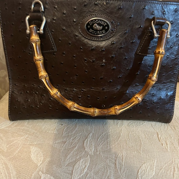 Beautiful Ostrich Dooney and Bourke purse with bamboo handles - Picture 2 of 8